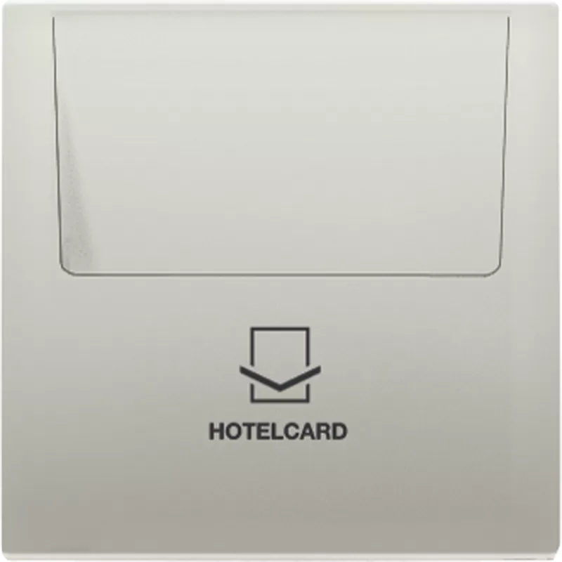 Jung Hotelcard-Schalter (ohne Taster-Einsatz), Hotelcard, Serie LS, Edelstahl (lackiert) ES2990CARD