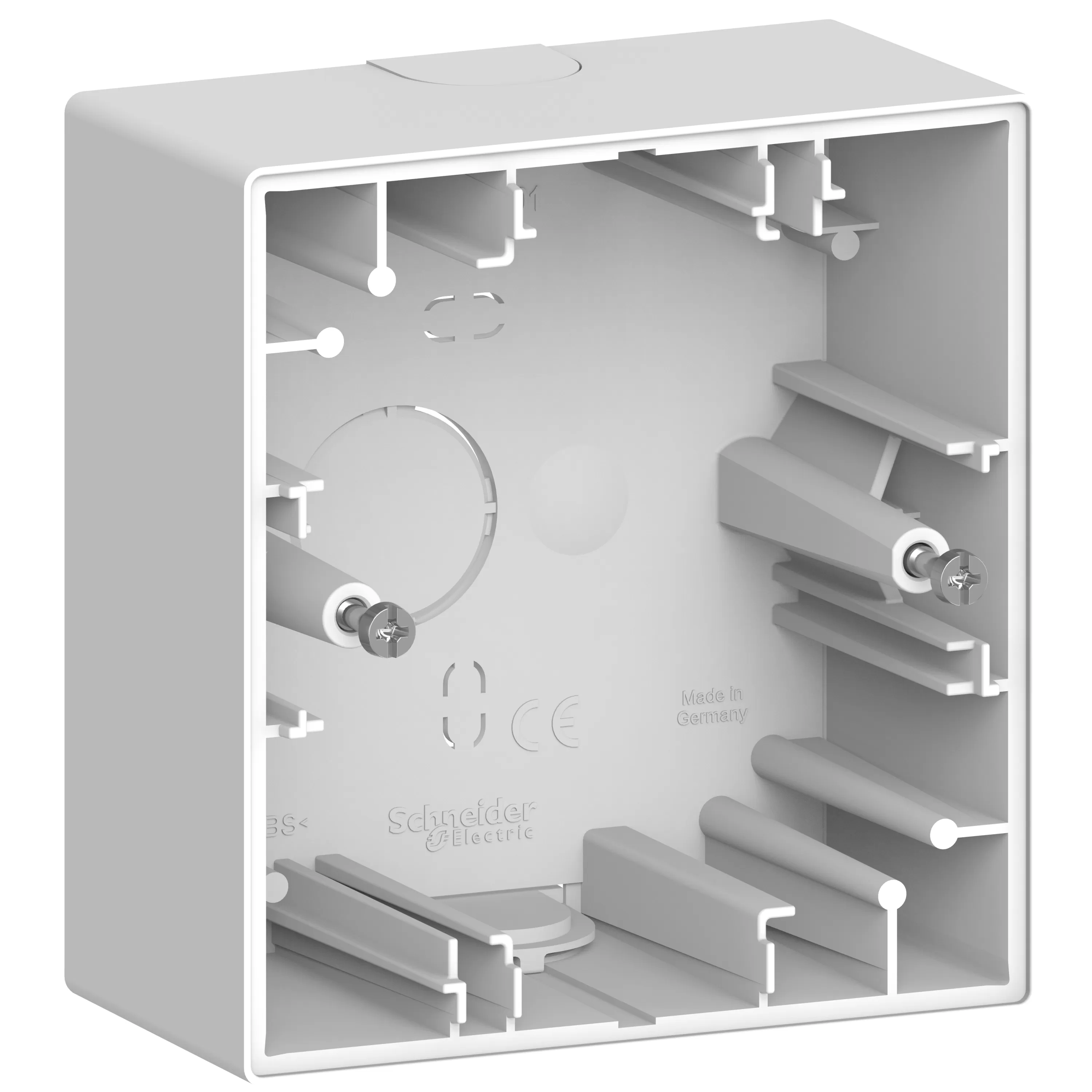 Merten System Design, Aufputzgehäuse, 1-fach, Lotosweiß MEG4014-6535