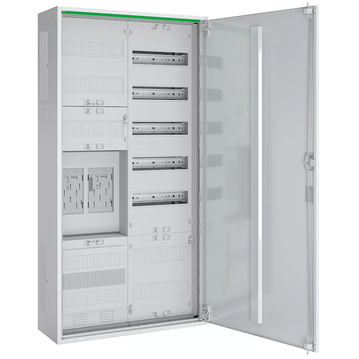 ABN Zählerschrank eHZ 2Z 1V 1APZ HLAK/OKK IP44 SKII 5-polig BxHxT: 550x1100x210mm ABNRS207E0032