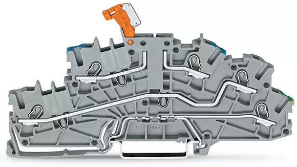 WAGO Installationsetagenklemme;mit Betätigungsöffnung;2,5 mm²;grau 2003-6641