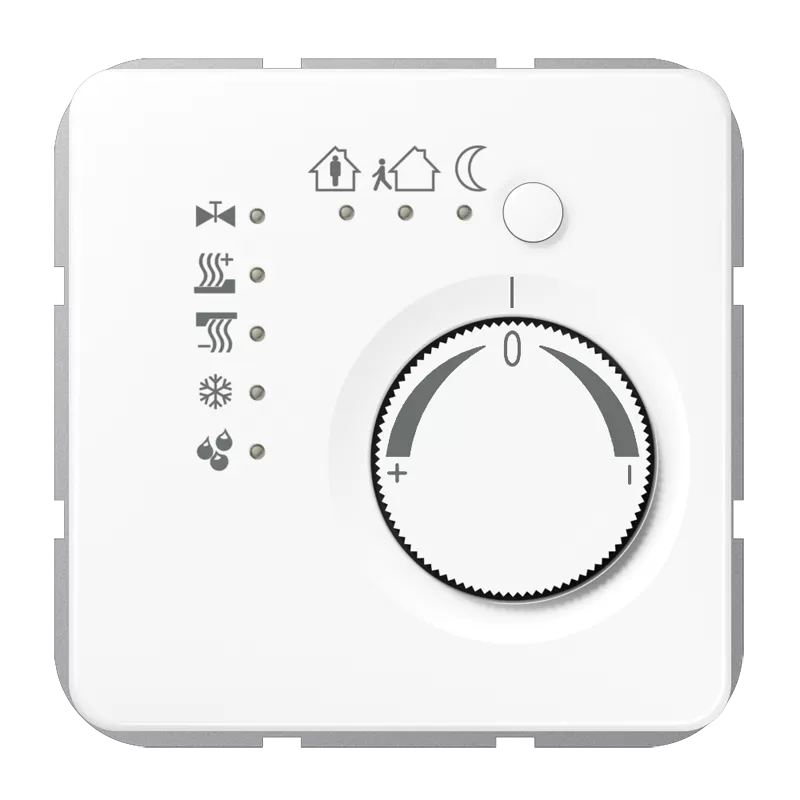 Jung KNX Stetigregler mit integrierter Tasterschnittstelle 4fach, Thermoplast, Serie CD, alpinweiß CD2178TSWW