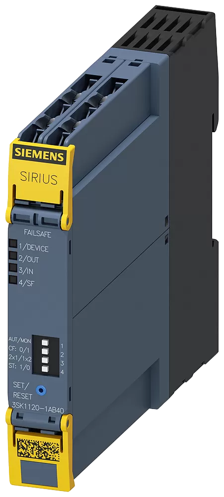 Siemens SIRIUS Sicherheitsschaltgerät Grundgerät advanced Reihe 1 elektronische Freigabe 3SK11201AB40