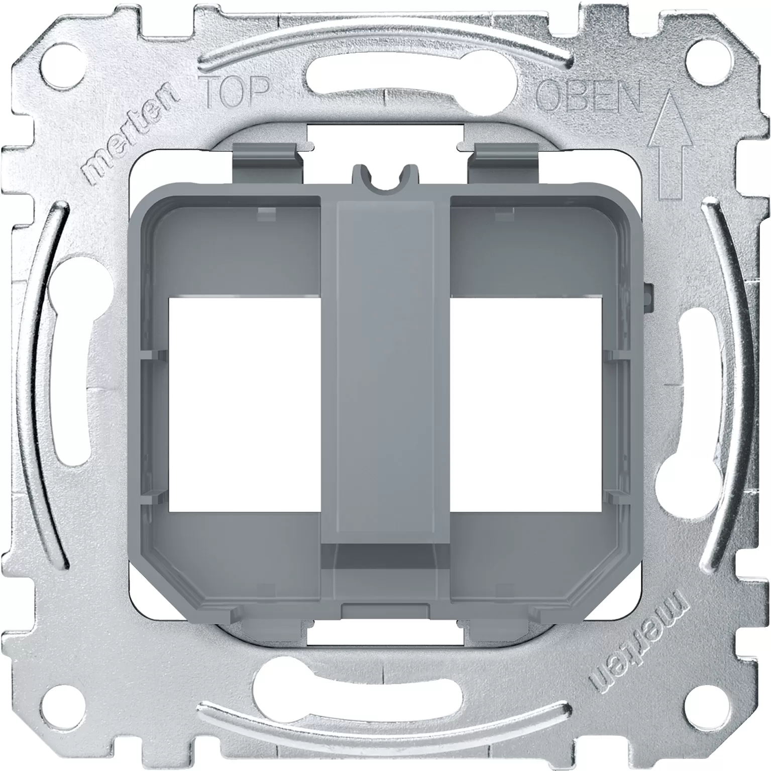 Merten Tragplatten für Steckverbinder Modular Jack, transparent MEG4566-0080