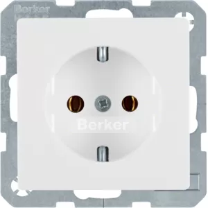 Berker Steckdose SCHUKO Q.1/Q.3 polarweiß samt 47436089