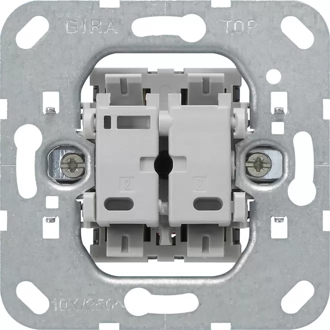 Gira Tastschalter Wechselsch. 2f Einsatz 012800
