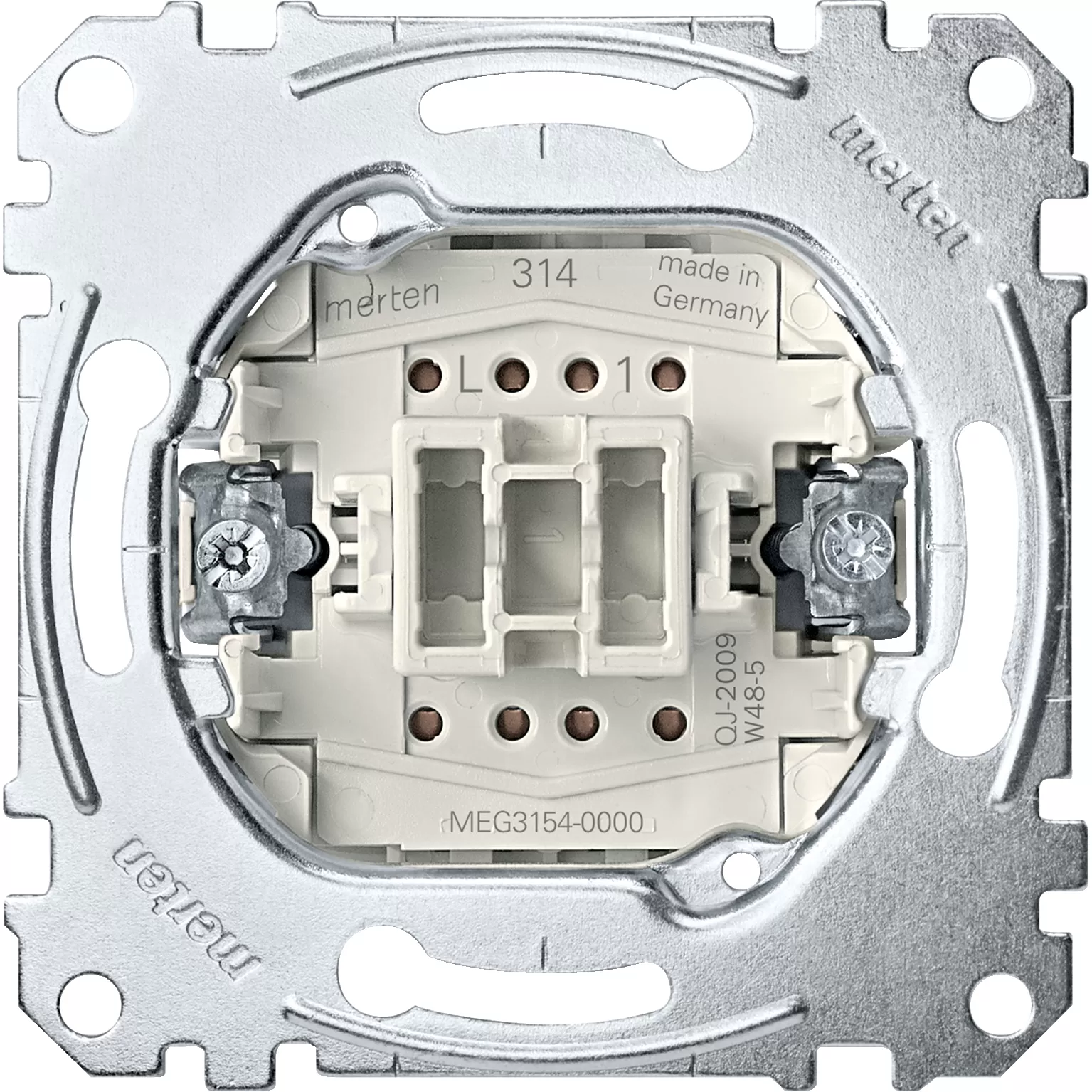 Merten Taster-Einsatz mit separatem Meldekontakt, Schließer 1-polig , 10 A, AC 250 V, Steckklemmen MEG3154-0000