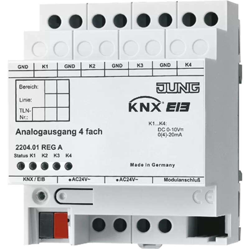 Jung KNX Analogausgang 4fach 2204.01REGA