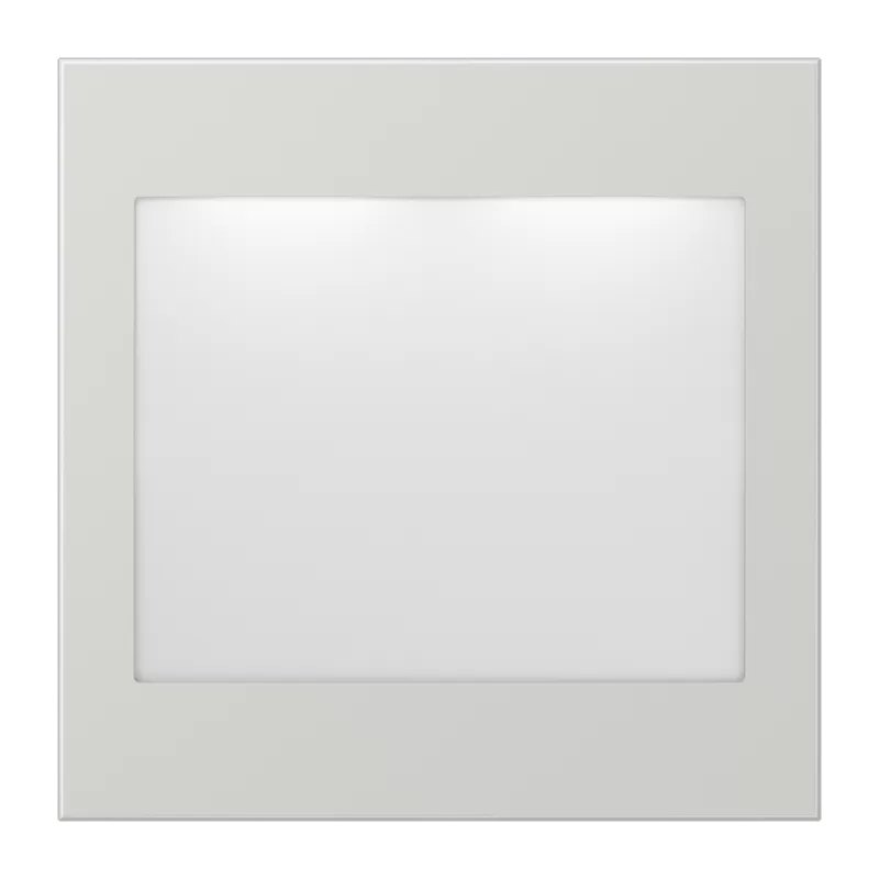 Jung LED-Lichtsignal, weiß und blau, Serie LS, lichtgrau (lackiertes Aluminium) LS539LGLEDWB