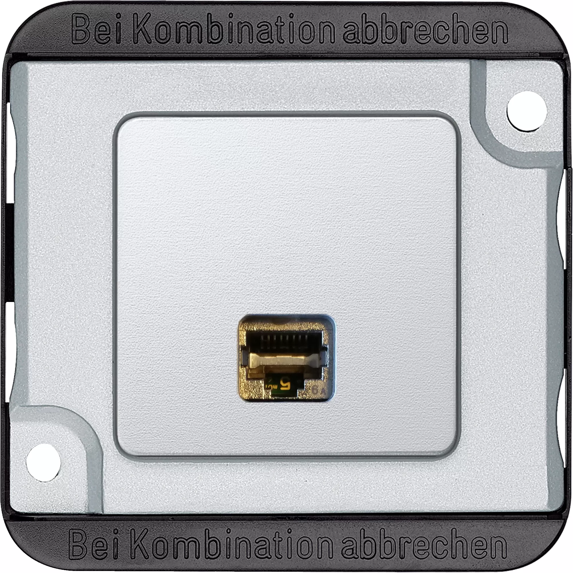 Merten Panzer Actassi Anschlussmodul RJ45, 1fach, mit Zentralplatte MEG4576-7021