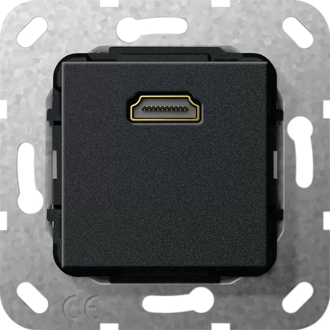 Gira HDMI™ K-Peitsche Einsatz Schwarz m 567010