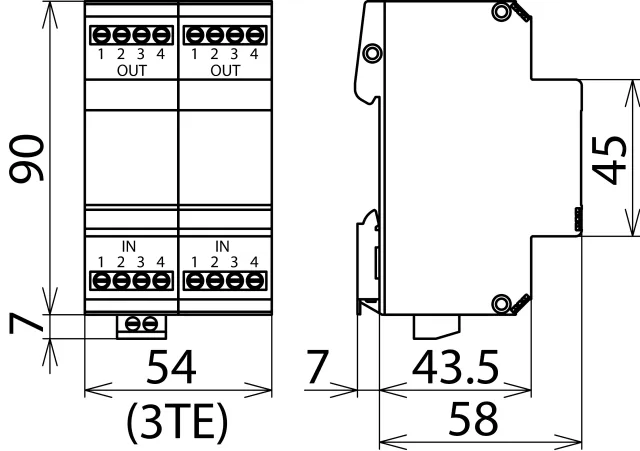 Dehn Überspannungsableiter BLITZDUCTOR VT für Bussysteme und MSR-Technik 918401