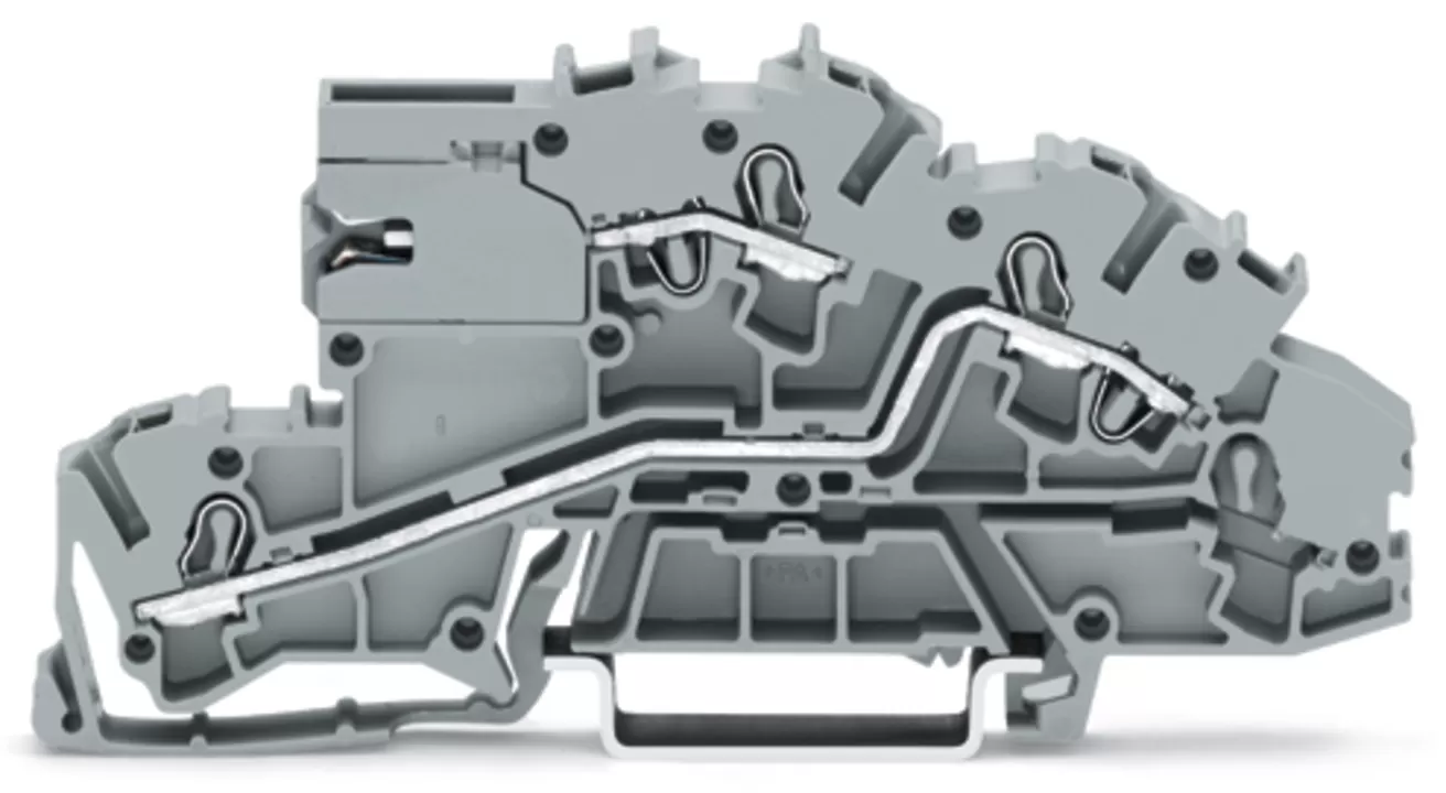 WAGO Installationsetagenklemme;mit Betätigungsöffnung;2,5 mm²;grau 2003-7659