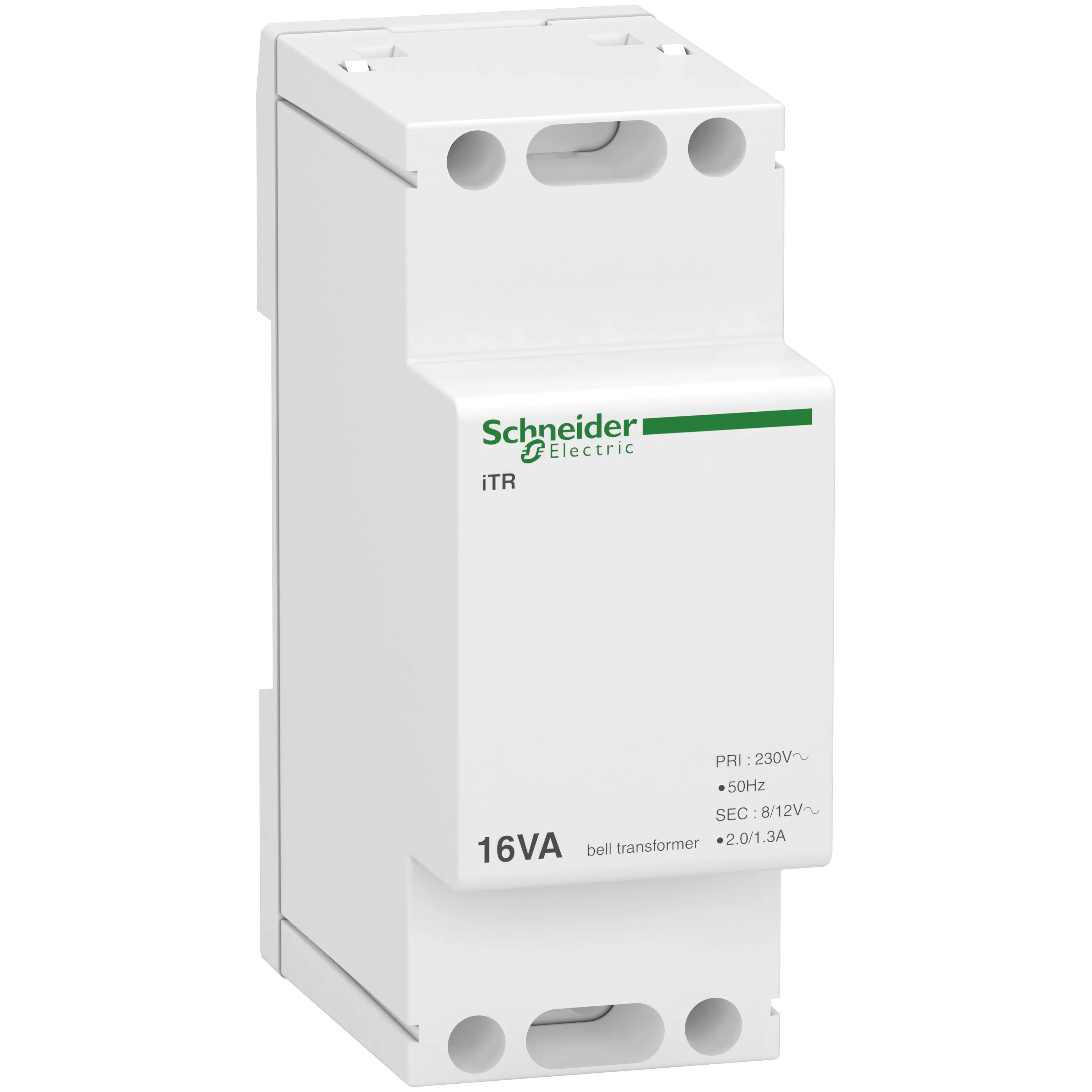 Schneider Electric Klingeltransformator iTR, 230V 50-60 Hz, Ausgang 8-12 V, 16 VA A9A15212