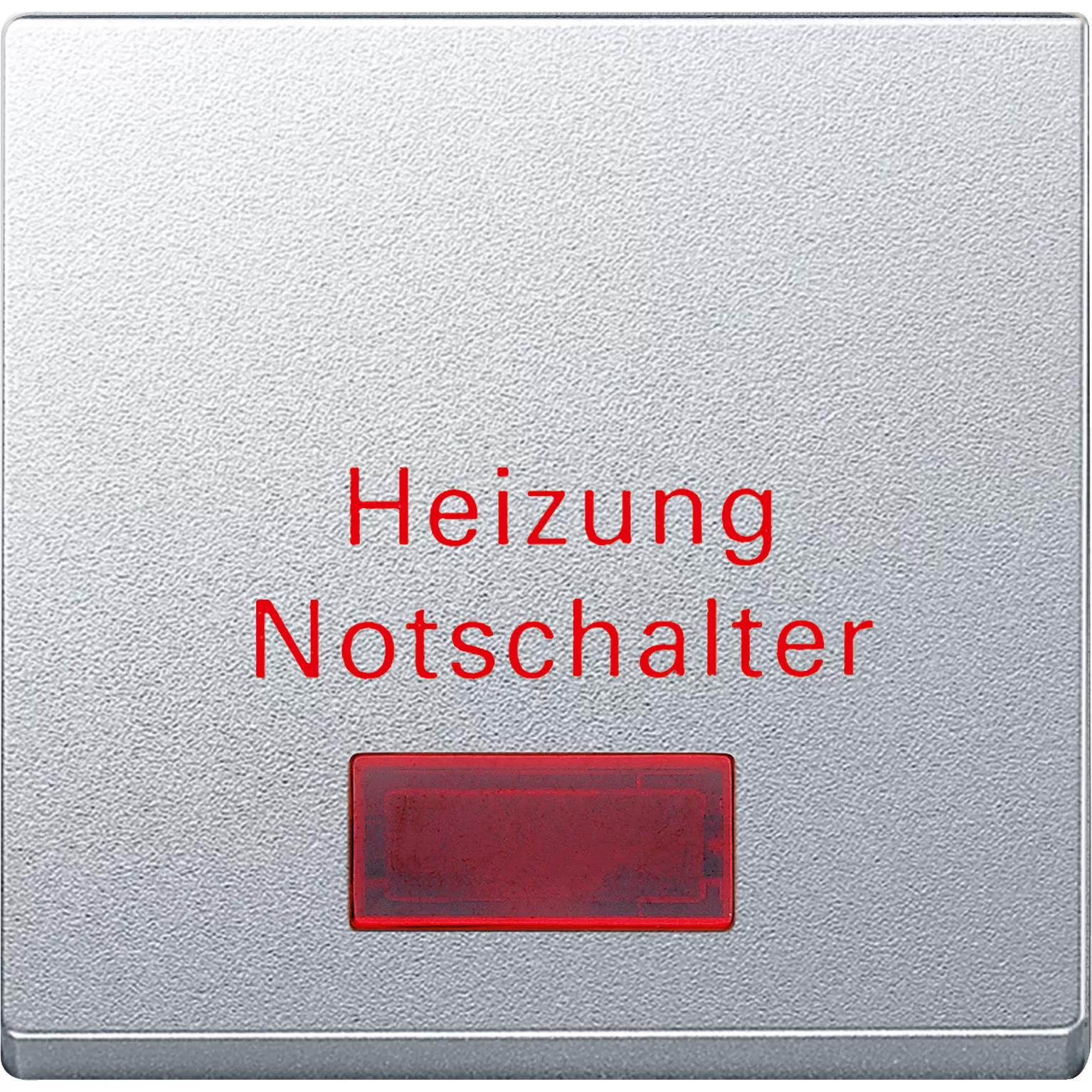 Merten Wippe für Heizungs-Notschalter, aluminium, System M MEG3327-0460