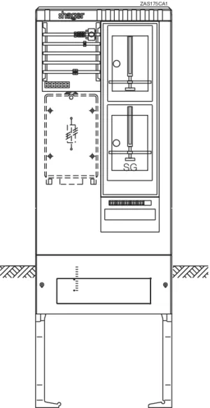 Hager ZAS,universZ,175,1ZP,1SG,3HZ,5P ZAS175CA1
