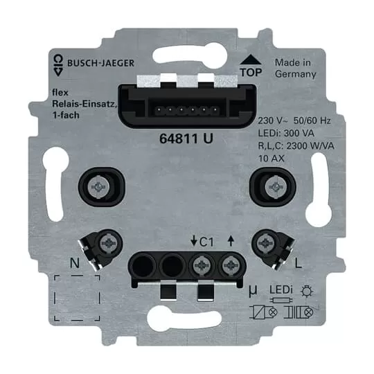 Busch-Jaeger 64811 U | Relais-Einsatz flex, 1-fach