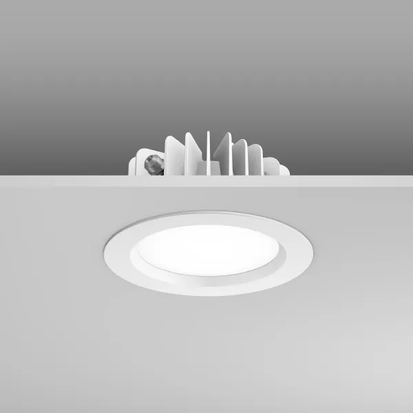 RZB Ledona ECO Round, 9,7 W, 660 lm, 840, weiß, Phase-cut Einbau-Downlights, D 180 H 3, 108° 901433.002.1