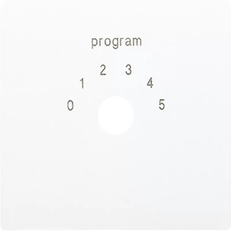 Jung Abdeckung für Programmwahlschalter, Thermoplast, Serie LS, alpinweiß LS594-9WW