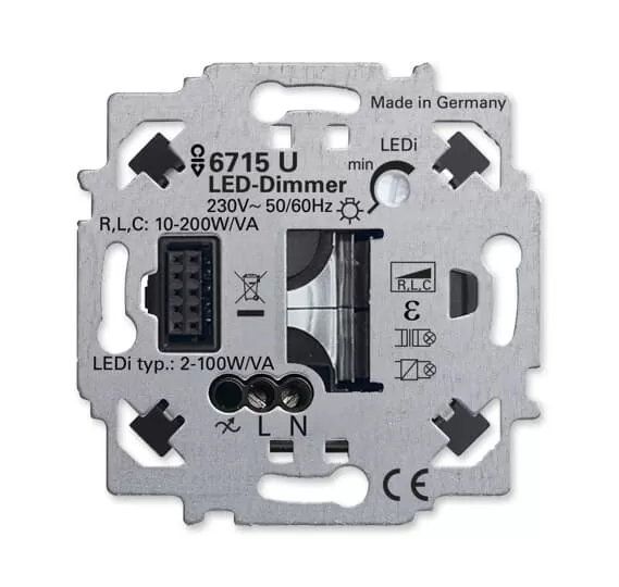 Busch-Jaeger 6715 U | LED-Dimmer-Einsatz ZigBee Light Link Zum Schalten und Dimmen elektrischer Lasten per Funk.