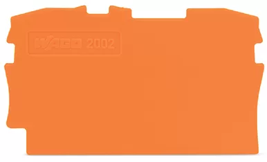 WAGO Abschluss- und Zwischenplatte;0,8 mm dick;orange 2002-1292