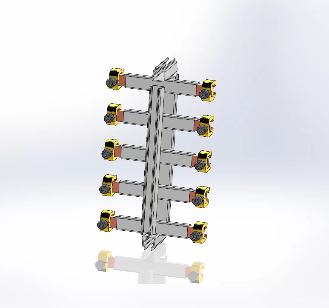 ABN Sammelschienen-Schrankverbindersatz 40mm SS GSV102N