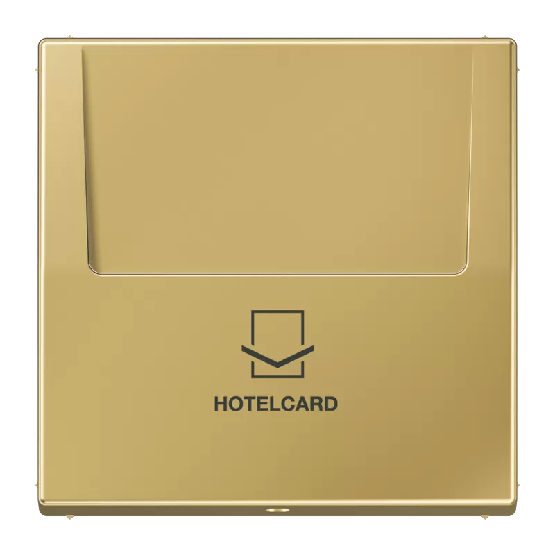 Jung Hotelcard-Schalter (ohne Taster-Einsatz), Hotelcard, Serie LS, Messing classic (lackiert) ME2990CARDC