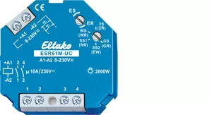 Eltako Multifunktions-Stromstoß-Schaltrelais UC. 1+1 Schließer potenzialfrei 10A/250V AC 61200301