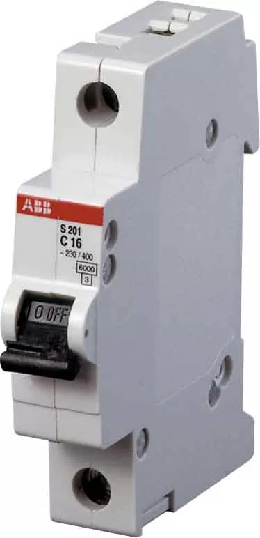 ABB S201-C16 Sicherungsautomat C-Char., 6 kA, 16A, 1P