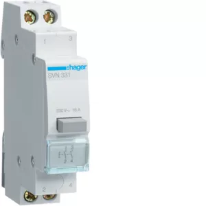 Hager Taster 16A 2S 230V AC 1PLE SVN331