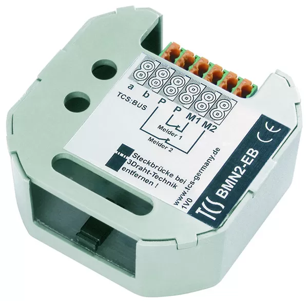 TCS Sensor mit Binäreingang zum Auslösen von Steuerfunktionen, 2-fach, Unterputz BMN2-EB