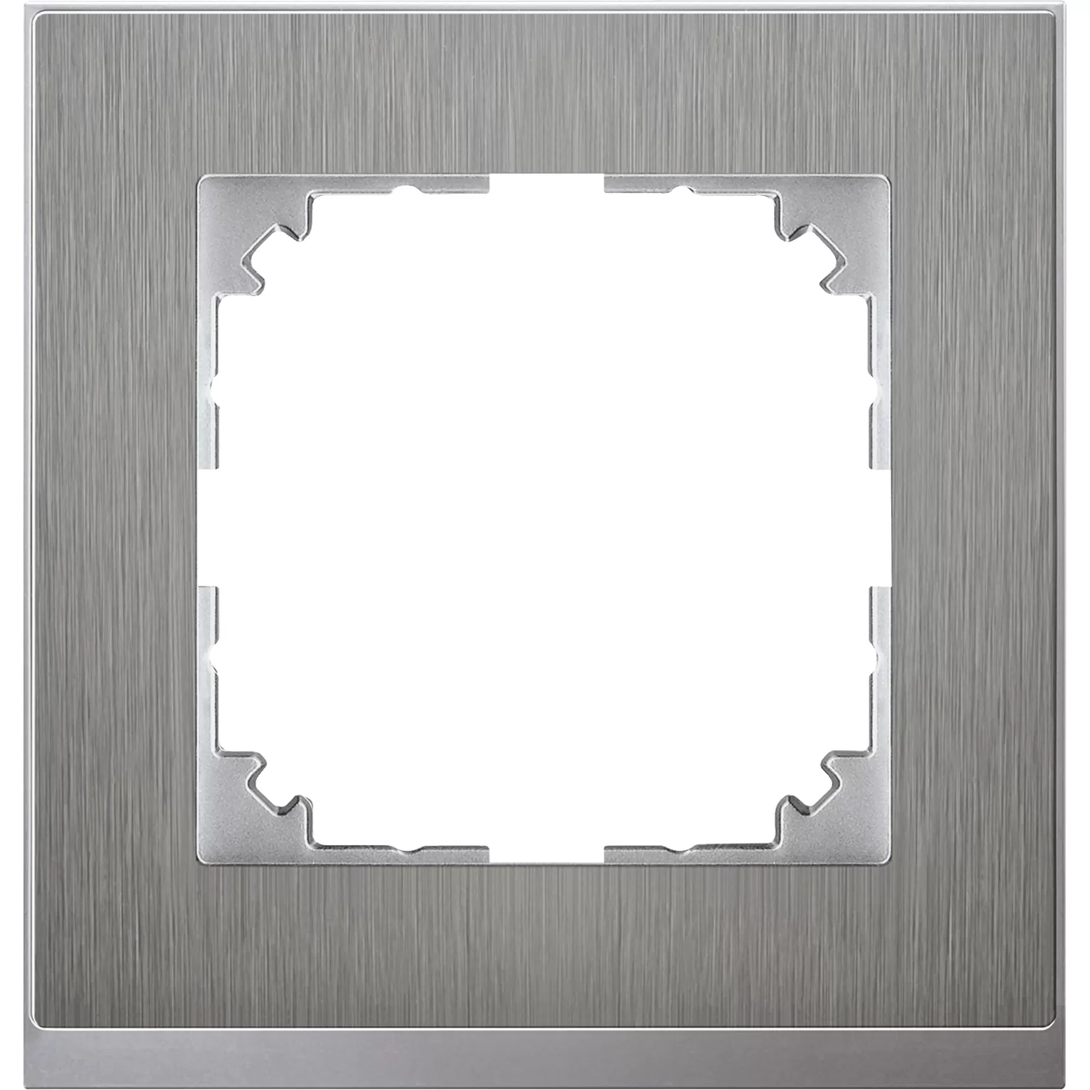 Merten M-Pure Decor-Rahmen, 1fach, Edelstahl/aluminium, M-Pure Decor MEG4010-3646