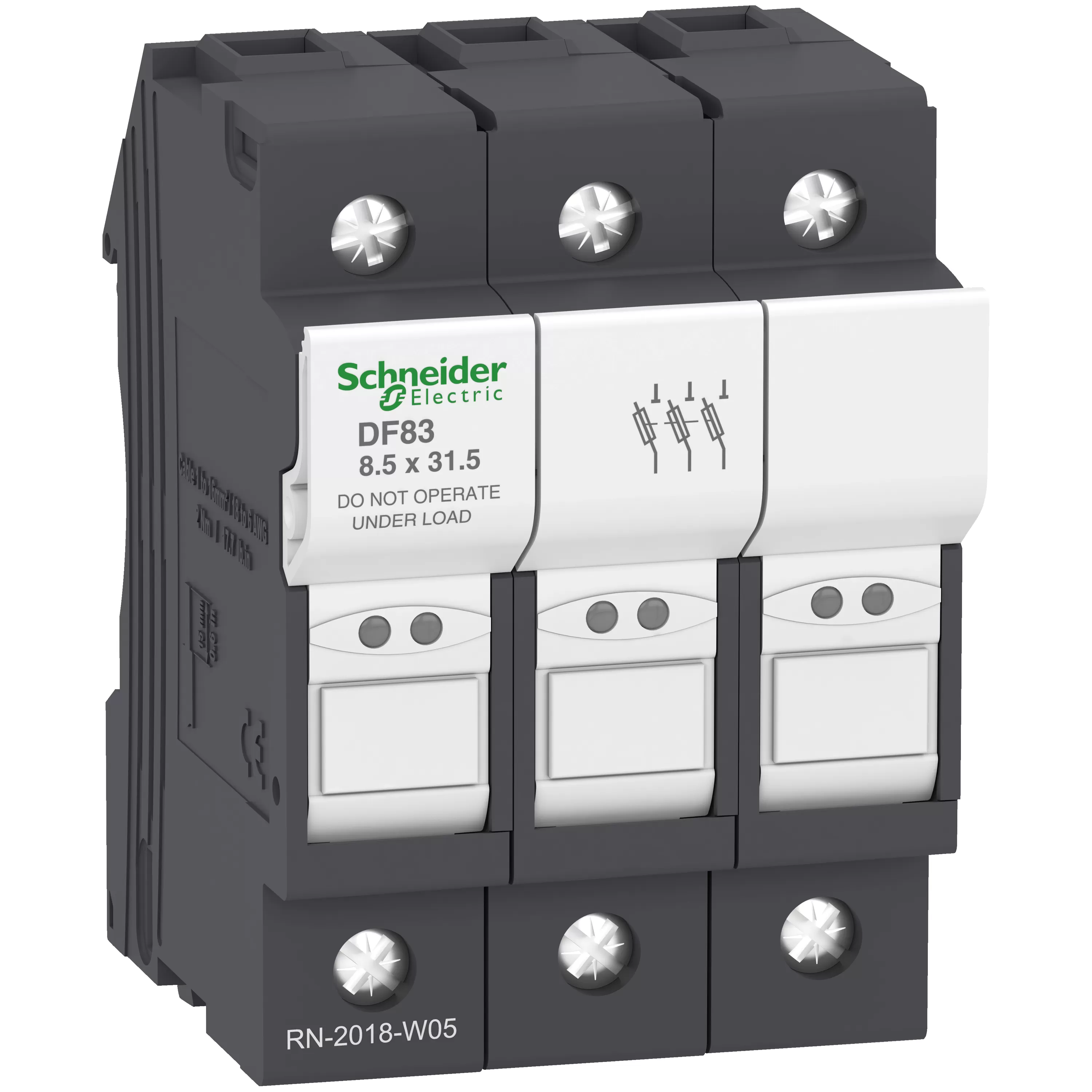 Schneider Electric Sicherungshalter TeSys 3p 25A , Sicherungsgröße 8,5x31,5mm DF83