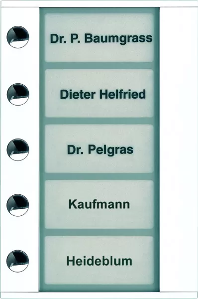 TCS Klingeltastenerweiterung für Audio Außenstation Serie PDS/AVD 5 Klingeltasten (linksbündig), AP weiß PDT05-WS/04