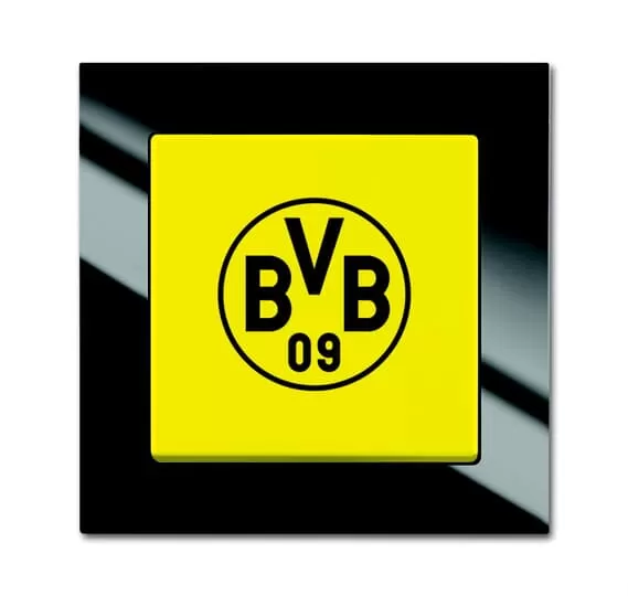 Busch-Jaeger 2000/6 UJ/01 | Fanschalter Borussia Dortmund Aus- und Wechselschaltung