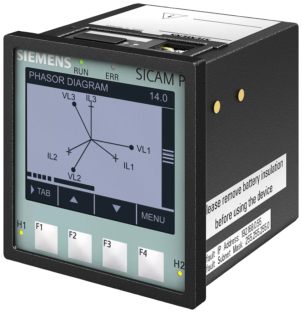 Siemens SICAM P855 Multifunktionsmessgerät und Power Quality Schreiber, Überwachung, ... 7KG85510AA320AA0