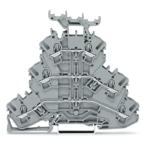 WAGO Dreistockklemme;Durchgangs-/Durchgangs-/Durchgangsklemme;L/L/L;grau 2002-3231