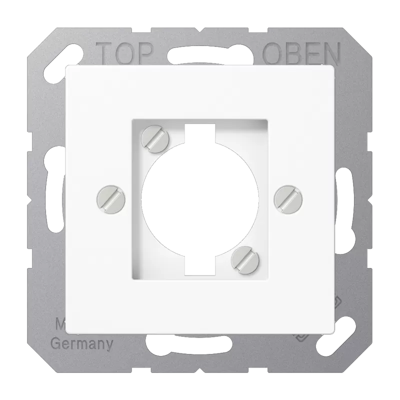 Jung Abdeckung für Lautsprecher-Buchse, Thermoplast, Serie AS/A, alpinweiß A568-1BFWW
