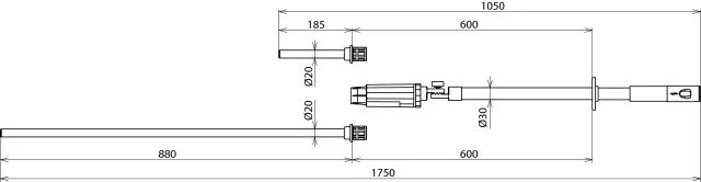 Dehn Spannungsprüfer PHE III 10-30kV 50Hz Kat. SL m. Zahnkupplung PHE3 10 30 SL ZK 767950