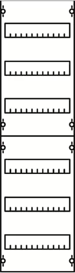 Striebel & John 1V23A Reiheneinbaugeräte-Modul Reihenabstand 125mm, 6RE / BH2, 1FB 1V23A