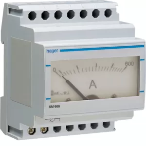 Hager Amperemeter f. Wandlermessung analog SM600