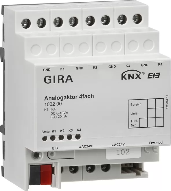 Gira Analogaktor 4f KNX REG 102200