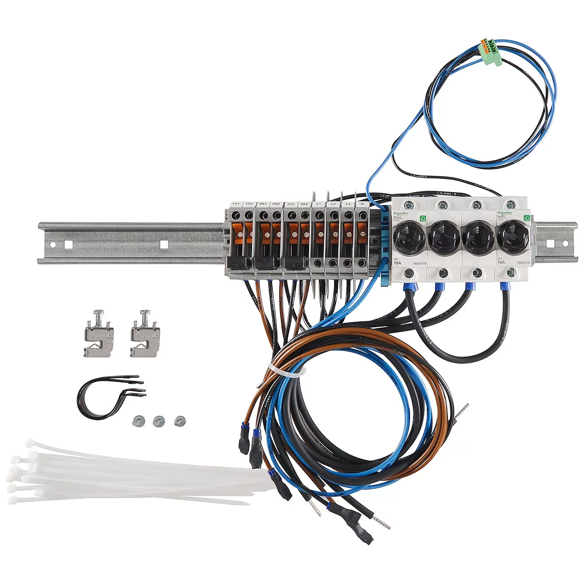 ABN Bestückungspaket TAB Westnetz/RNG Verdrahtung,Prüklemme und D01 3+1pol BP309X2050