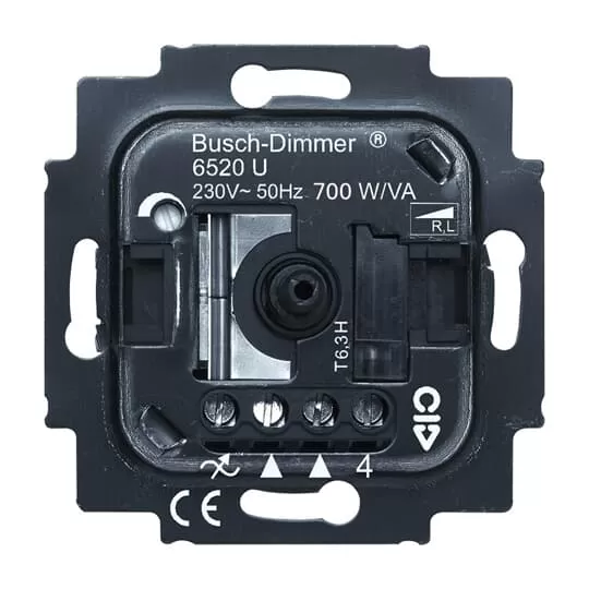 Busch-Jaeger 6520 U | Busch-Drehdimmer UP, RL, 200-700 W