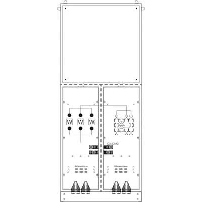Striebel & John KS4276 Mess- und Wandlerschrank TwinLine, Aufputz KS4276