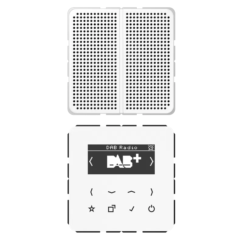 Jung Smart Radio DAB+, Set Mono, Serie CD, alpinweiß DABCD1WW