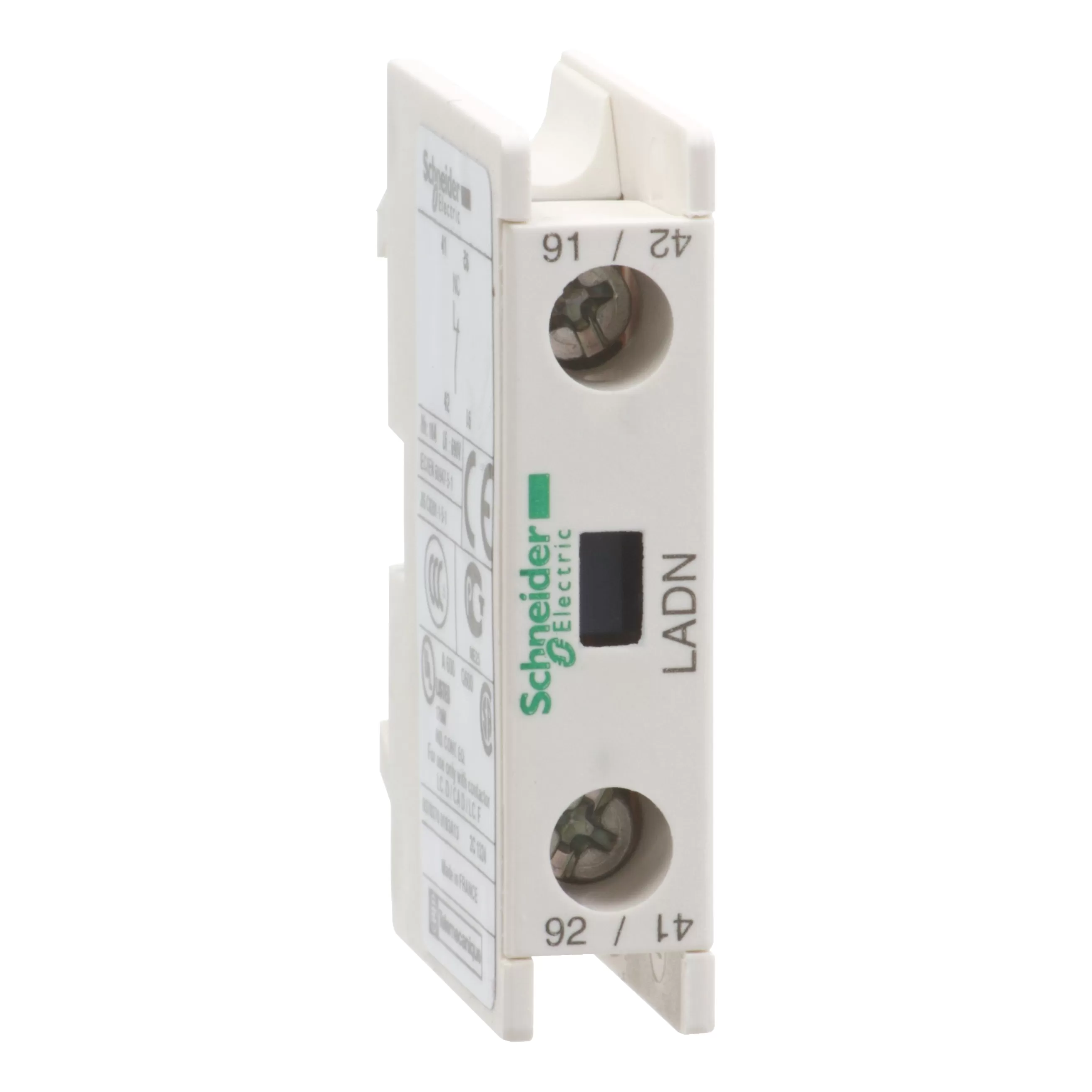 Schneider Electric Hilfsschalterblock, 1S, Schraubanschluss LADN10