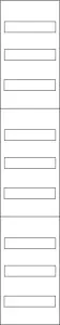 Eaton Verteilerfeld, 9-reihig, H=1350mm 226616
