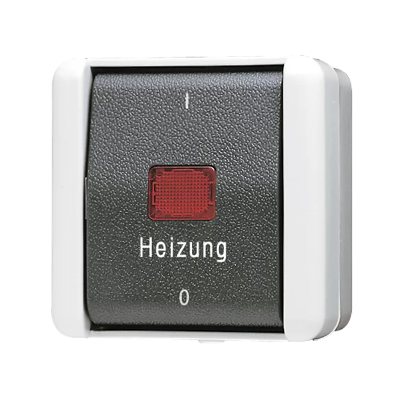 Jung Heizungsschalter, Aus 3-pol., 16 AX 400 V ~, IP 44, WG 800 803HW