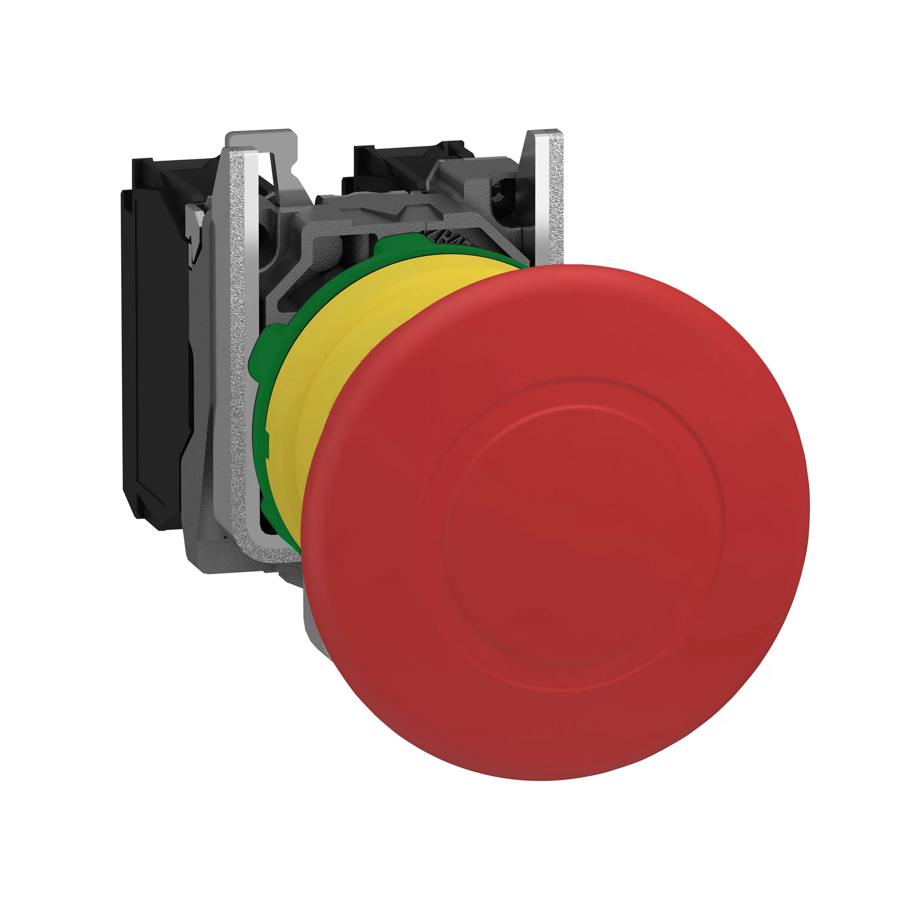 Schneider Electric Pilzdrucktaster NOT-AUS, rastend, Zugentriegelung, 1S+1Ö XB5AT845