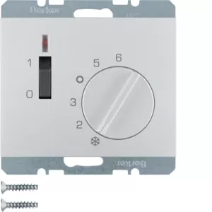 Berker RTR 24V Ö m Z-St Wip-Sch u LED K5 Alu 20317103